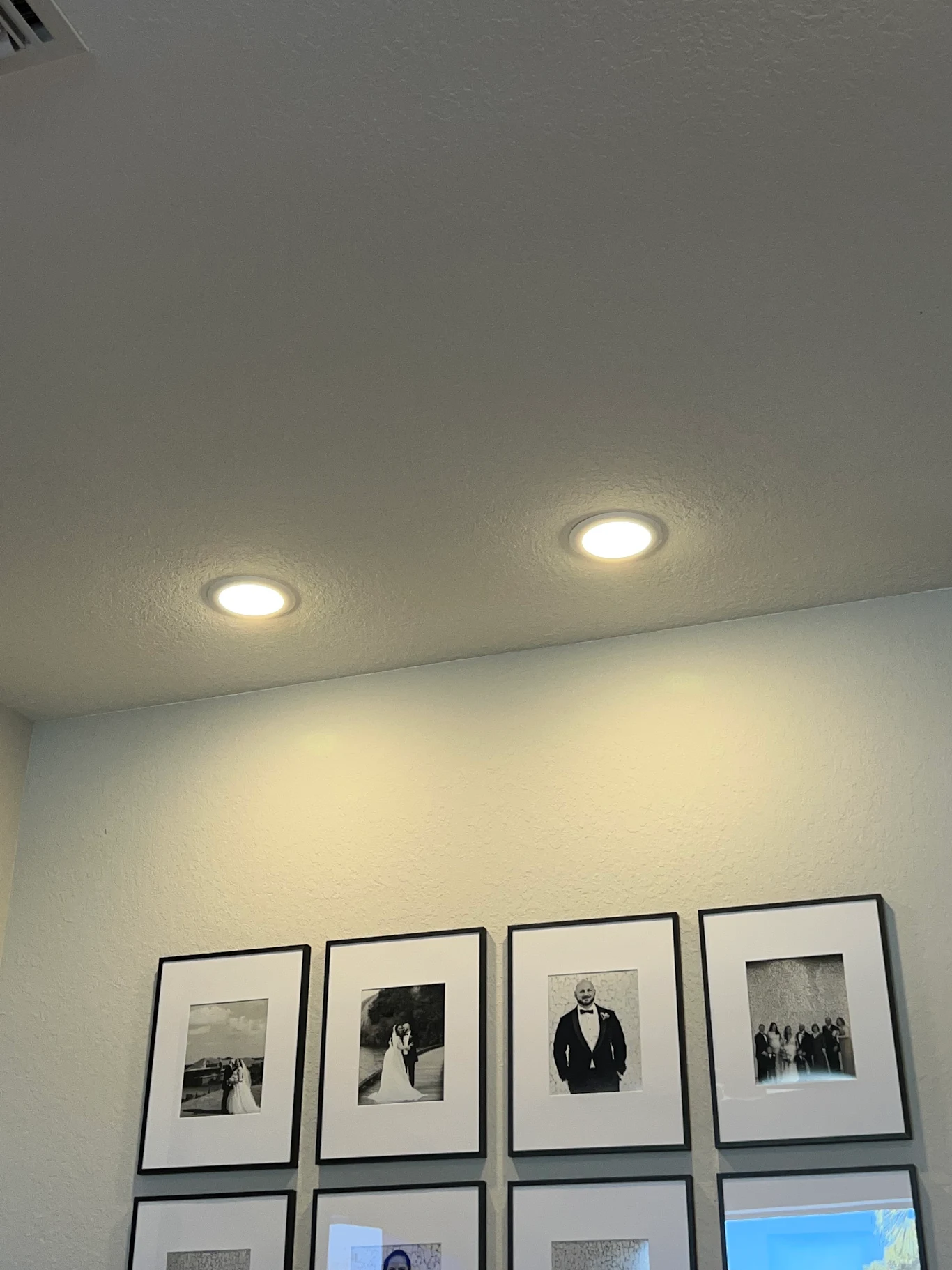Pot light installation in a family room in Aurora
